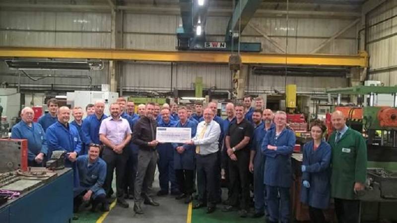 Mason Pinder Celebrates Health & Safety Record Milestone and Raises Cash for Local Charity